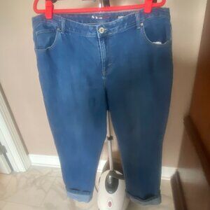 Style & Co. Women's Capri Jeans, Denim Blue, Size 18W